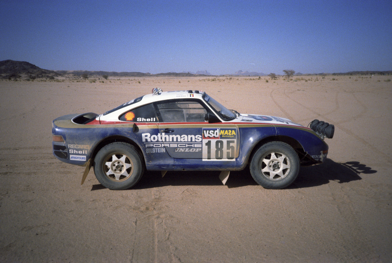 The proper 959 race car in I believe the 1986 Dakar.